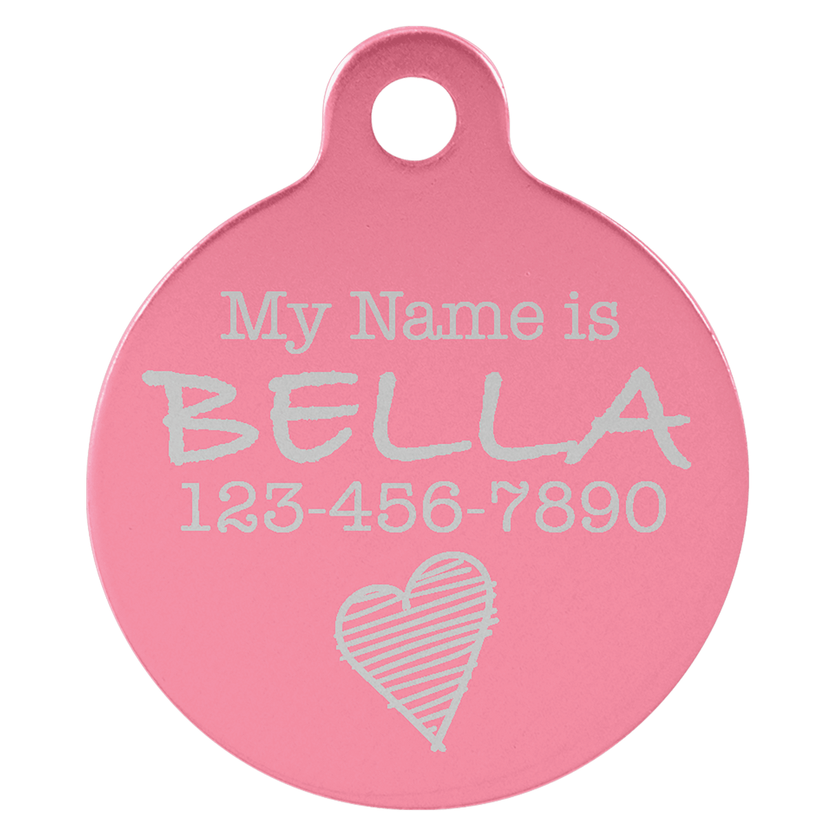 Round Pet Tag