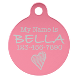 Round Pet Tag