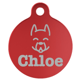 Round Pet Tag-AKD Ink