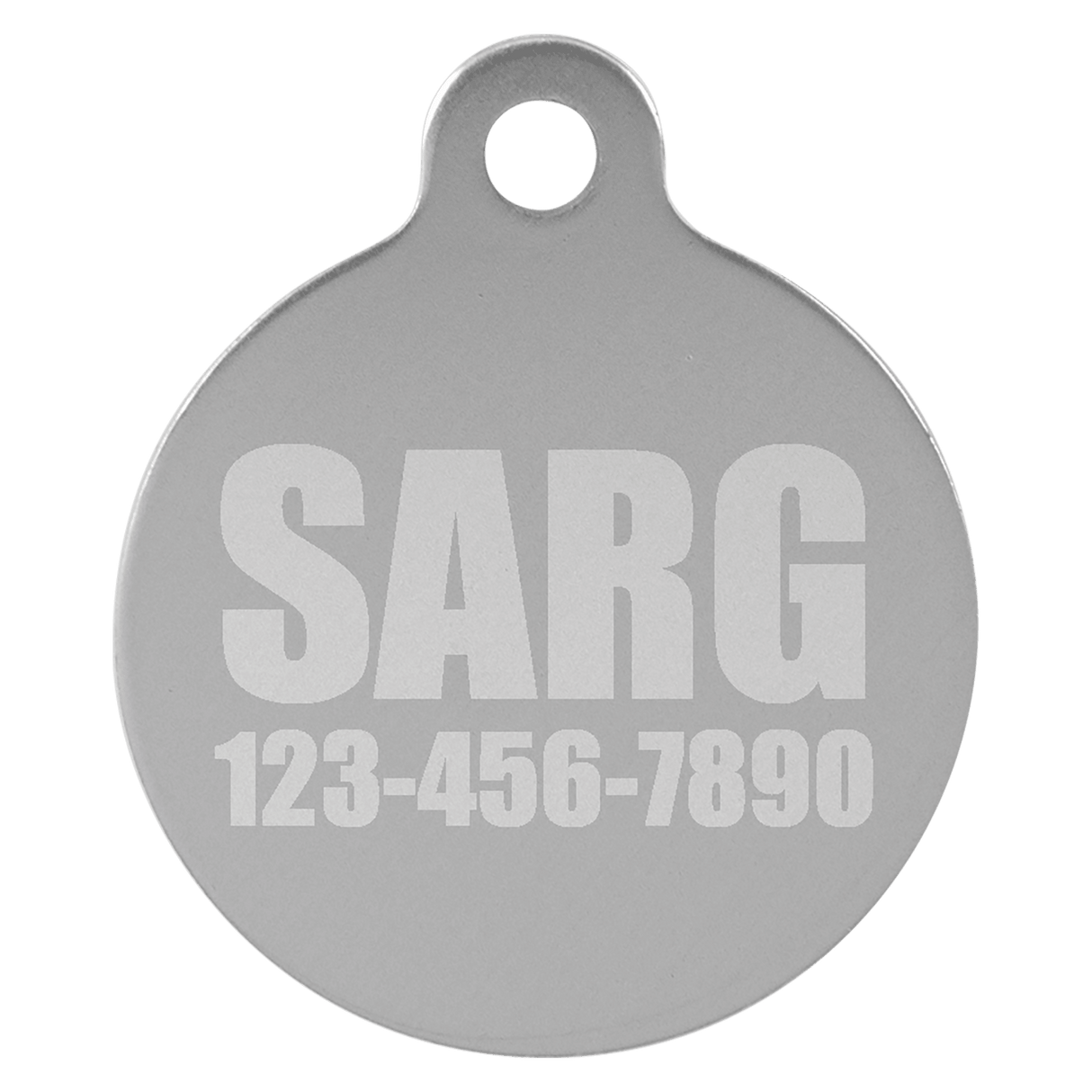 Round Pet Tag