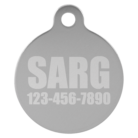 Round Pet Tag