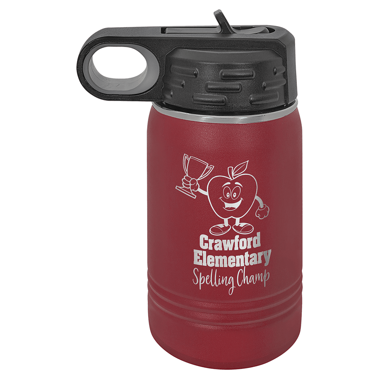 12 oz. Polar Camel Powder Coated Water Bottle