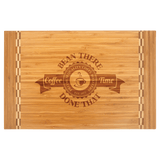 Bamboo Cutting Board with Butcher Block Inlay