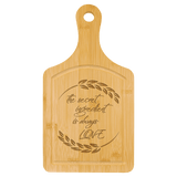 Paddle Shaped Cutting Board with Drip Ring