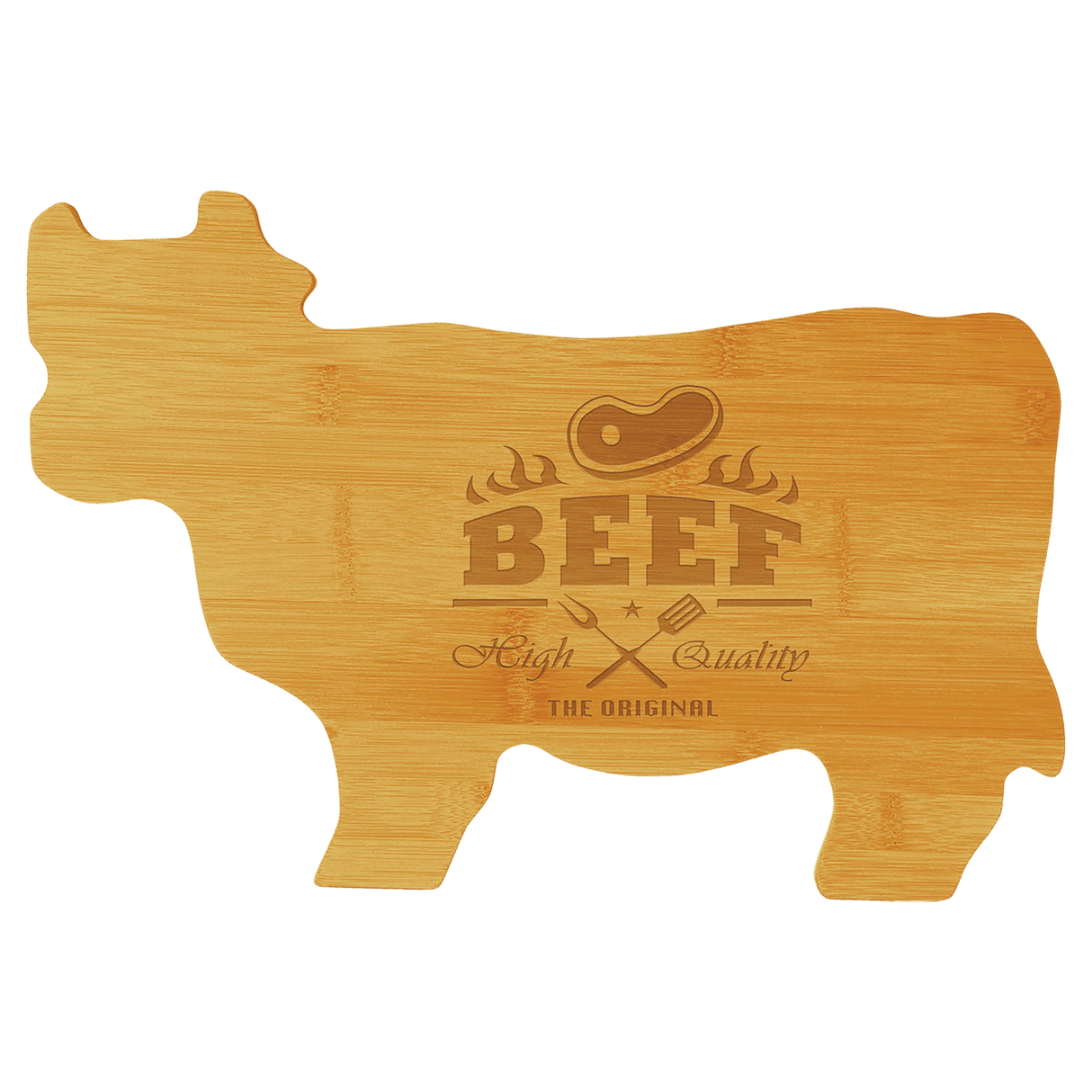 Bamboo Cow Cutting Board