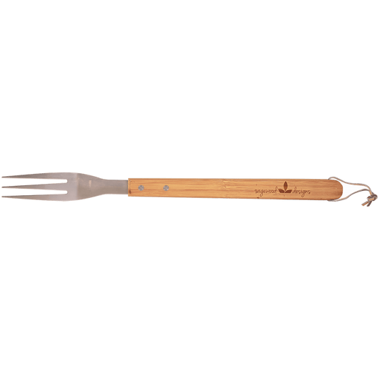 Stainless Steel BBQ Fork with Bamboo Handle