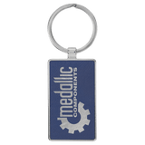 Rectangle Keychain with Metal Frame