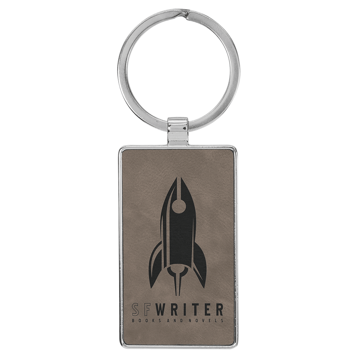 Rectangle Keychain with Metal Frame