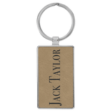 Rectangle Keychain with Metal Frame