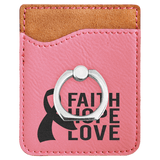 Phone Wallet with Silver Ring