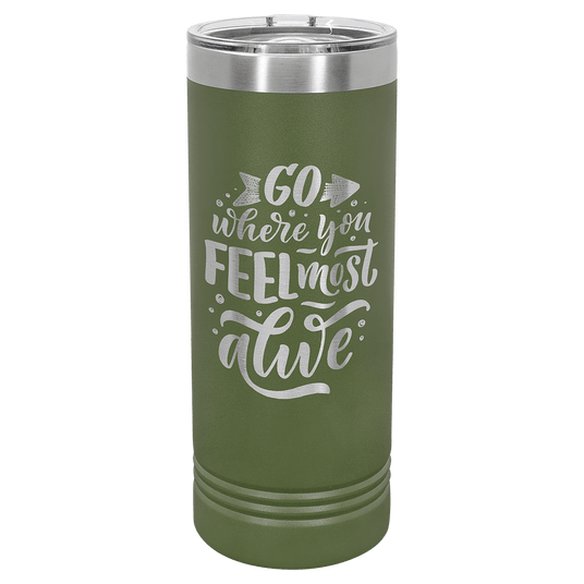 22 oz. Polar Camel Skinny Tumbler with Slider Lid