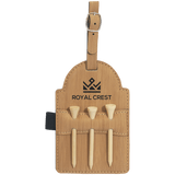 Golf Bag Tag with Wooden Tees