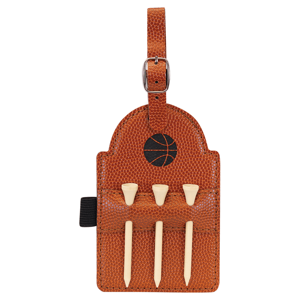 Golf Bag Tag with Wooden Tees