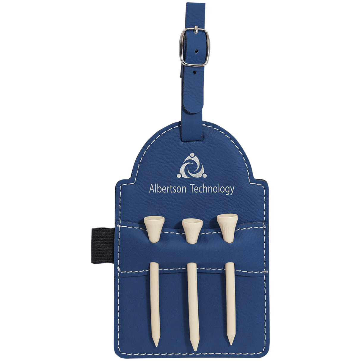 Golf Bag Tag with Wooden Tees