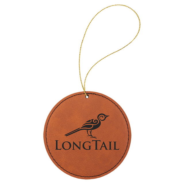 Round Ornament with Gold String-AKD Ink