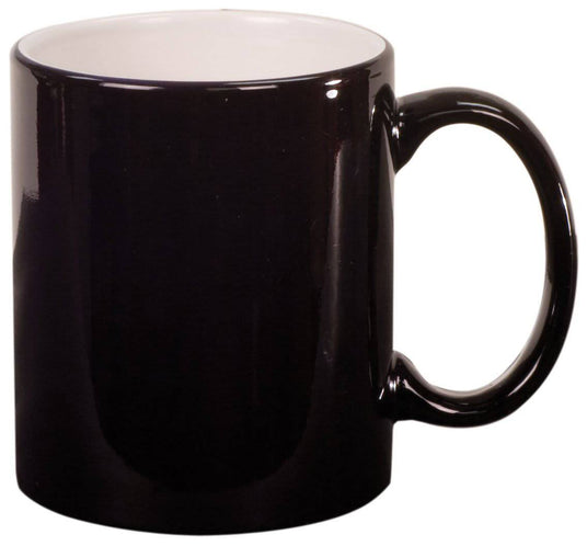 11 oz. Ceramic Round Lazer Mug