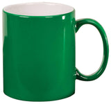 11 oz. Ceramic Round Lazer Mug