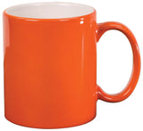 11 oz. Ceramic Round Lazer Mug