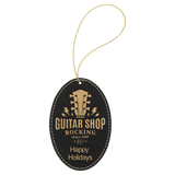 Oval Ornament with Gold String-AKD Ink