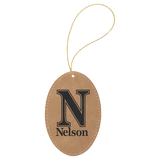 Oval Ornament with Gold String-AKD Ink