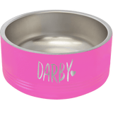 32 oz. Polar Camel Powder Coated Stainless Steel Medium Dog Bowl