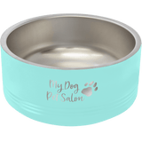 32 oz. Polar Camel Powder Coated Stainless Steel Medium Dog Bowl