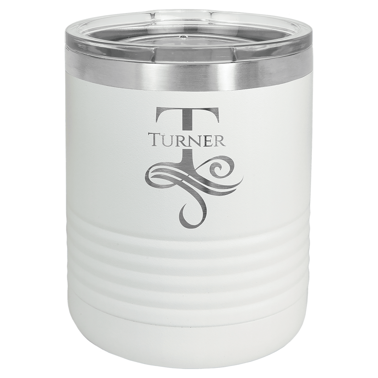 10 Oz. Polar Camel Ringneck Tumbler With Clear Lid
