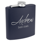 6 oz. Powder Coated Stainless Steel Flask