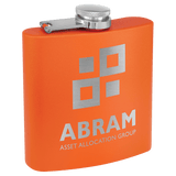 6 Oz. Powder Coated Stainless Steel Flask