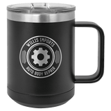 15 oz. Coffee Mug with Clear Slider Lid