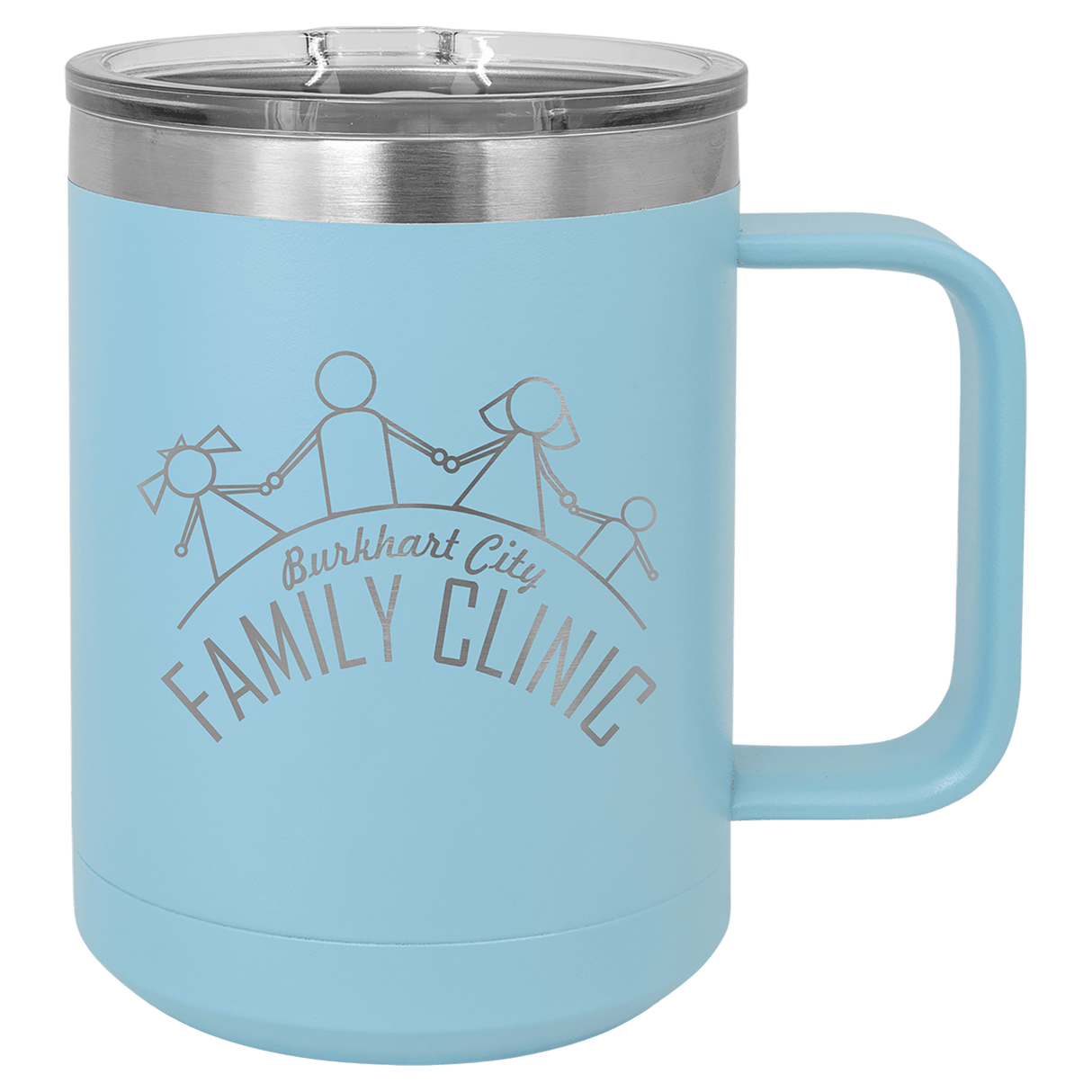 15 oz. Coffee Mug with Clear Slider Lid