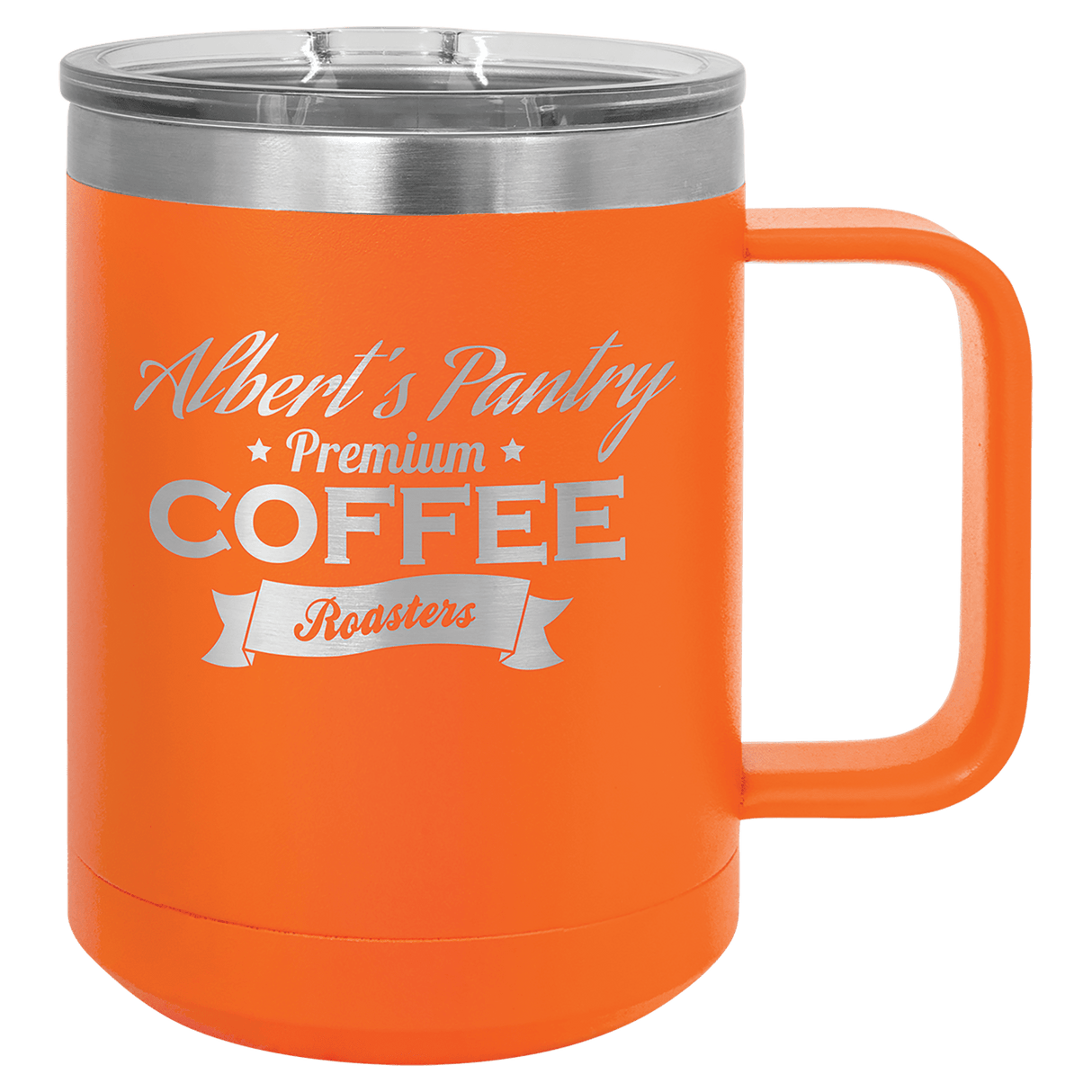 15 oz. Coffee Mug with Clear Slider Lid