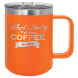 15 oz. Coffee Mug with Clear Slider Lid