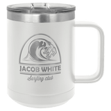 15 oz. Coffee Mug with Clear Slider Lid