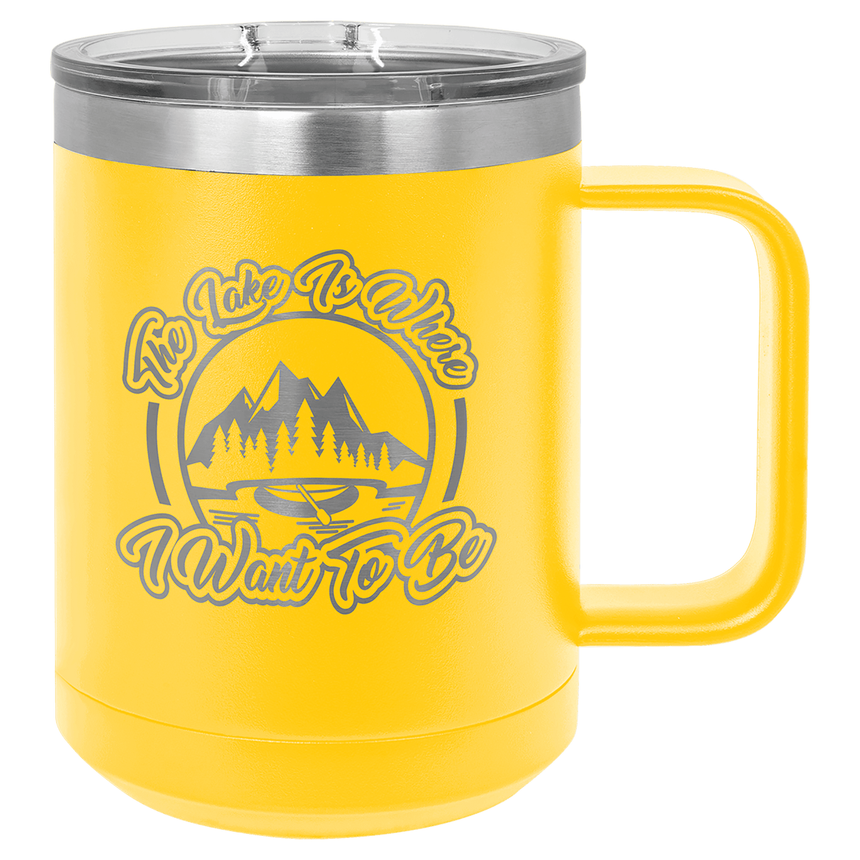 15 oz. Coffee Mug with Clear Slider Lid