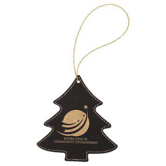Tree Ornament with Gold String-AKD Ink