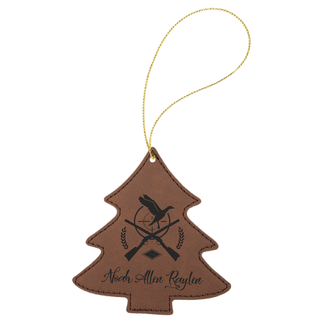 Tree Ornament with Gold String-AKD Ink