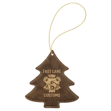 Tree Ornament with Gold String-AKD Ink
