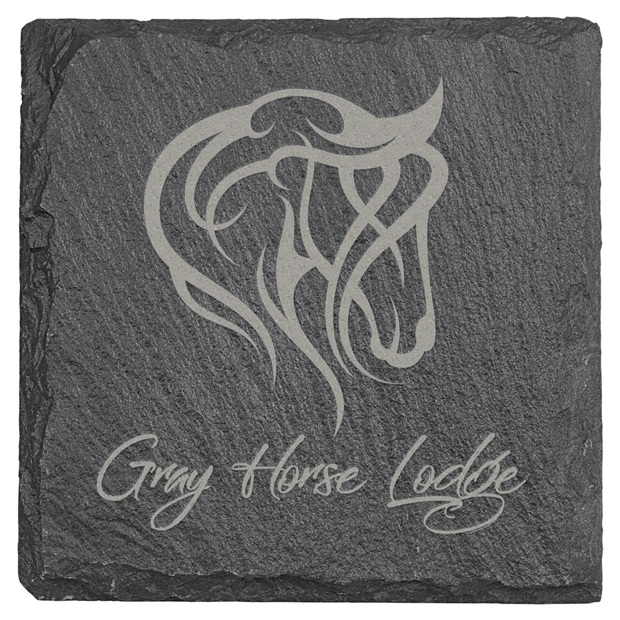 4" X 4" Square Slate Coaster
