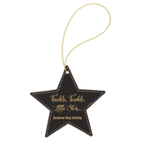 Star Ornament with Gold String-AKD Ink