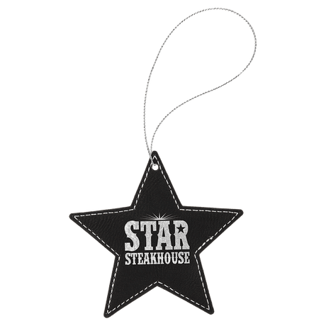 Star Ornament with Gold String-AKD Ink