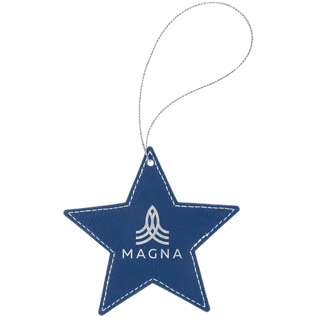 Star Ornament with Gold String-AKD Ink