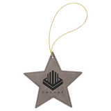 Star Ornament with Gold String-AKD Ink