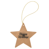 Star Ornament with Gold String-AKD Ink