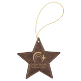 Star Ornament with Gold String-AKD Ink