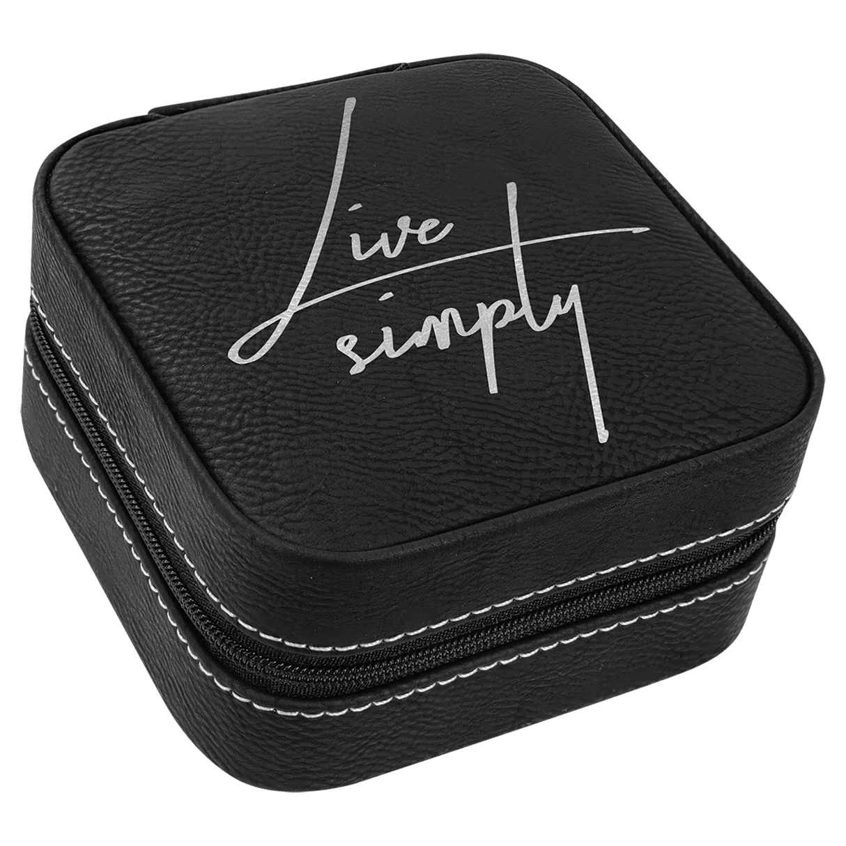 Travel Jewelry Box with Black Lining