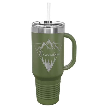 40 oz. Polar Camel Travel Mug with Straw and Snap Lid