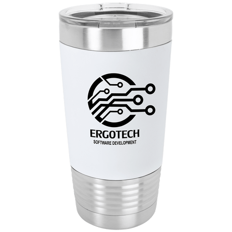 20 oz. Tumbler with Silicone Grip and Clear Lid