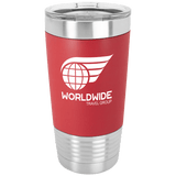 20 oz. Tumbler with Silicone Grip and Clear Lid