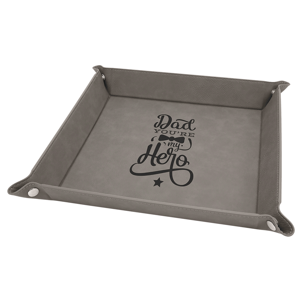 Snap Up Tray with Silver Snaps